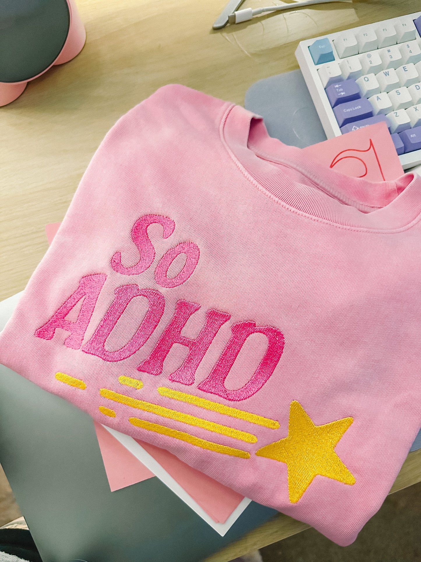 So ADHD embroidered sweatshirt