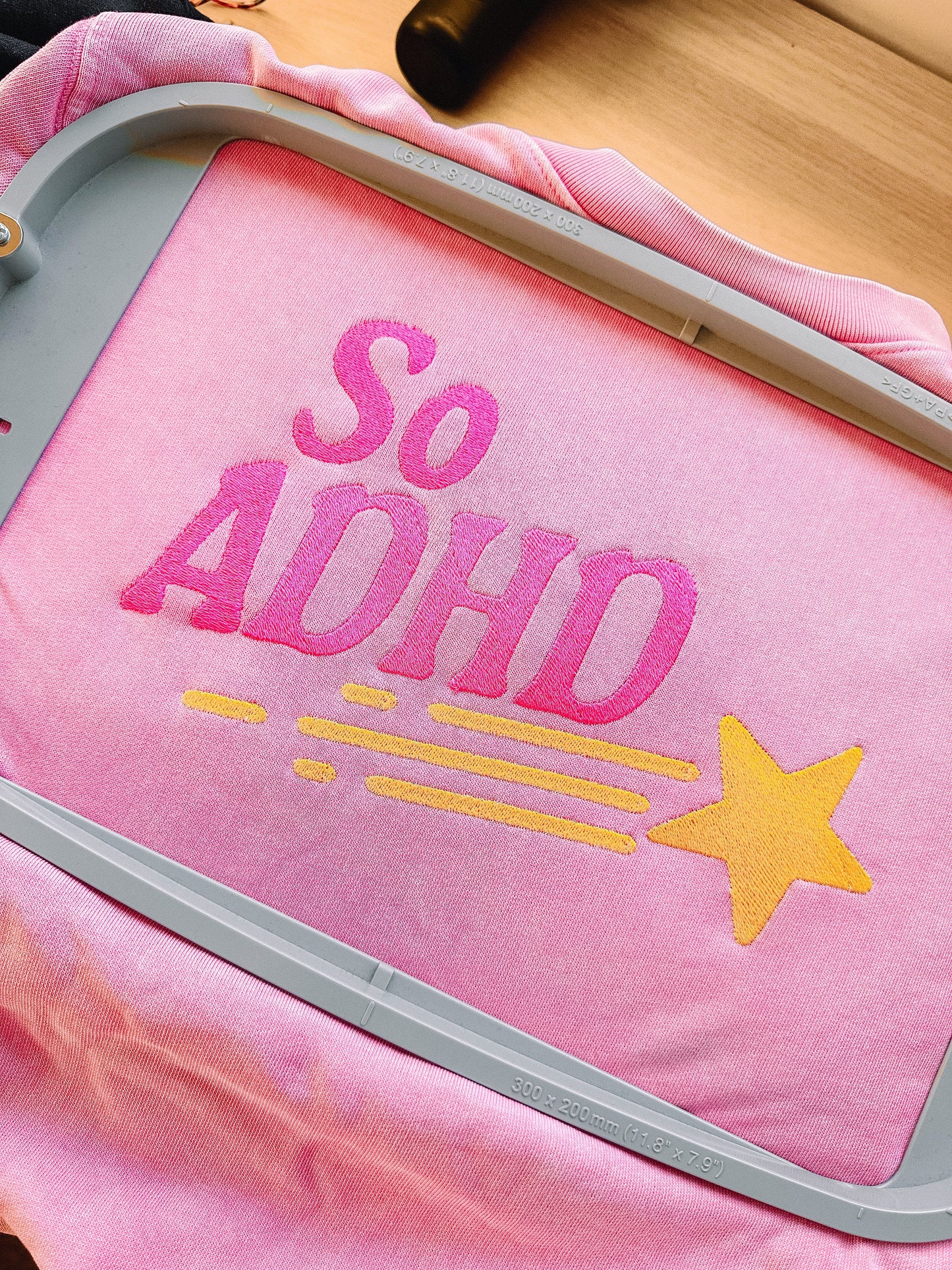 So ADHD embroidered sweatshirt