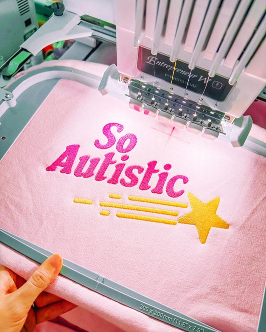 So Autistic embroidered sweatshirt