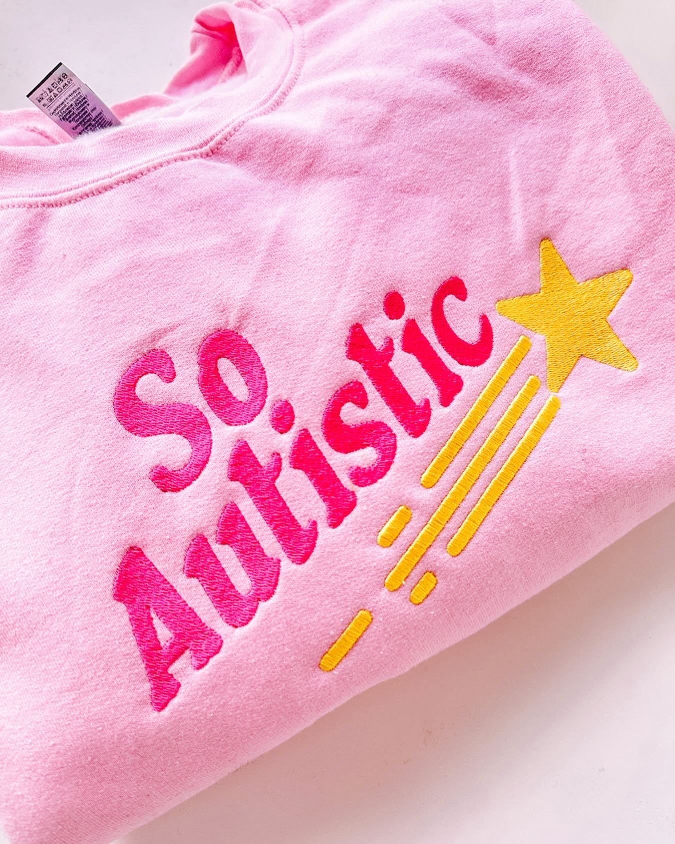 So Autistic embroidered sweatshirt