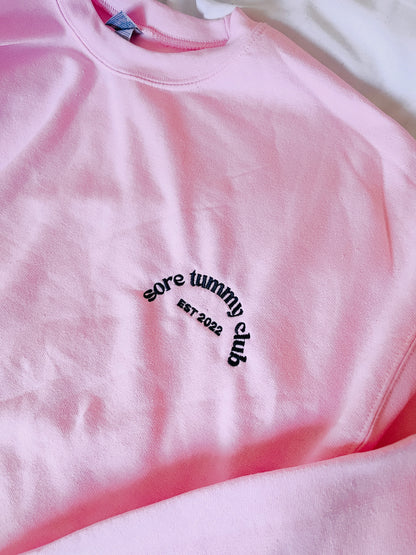 Sore Tummy Club embroidered sweatshirt