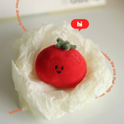 Daily White | Tomato Plush Charm