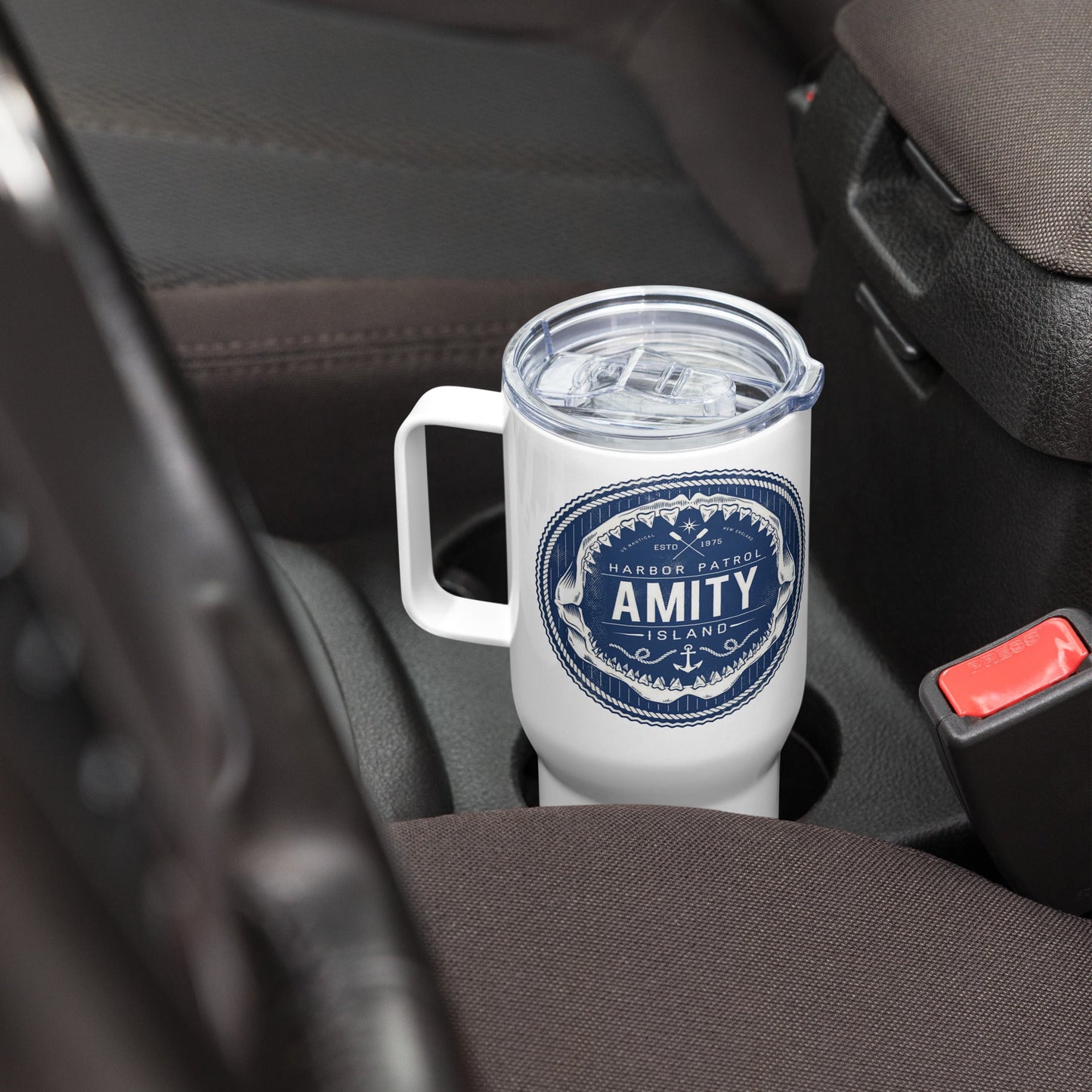 Jaws Travel mug, Thermal Mug with Handle