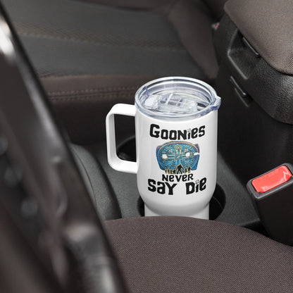 Goonies Never Die Travel Mug, Thermal Mug with Handle