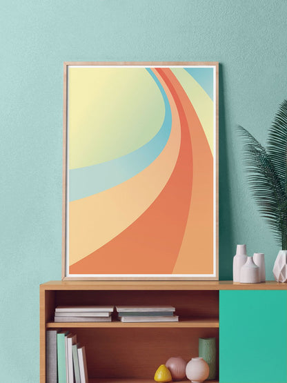 Uber Rainbow Minimal Art Print