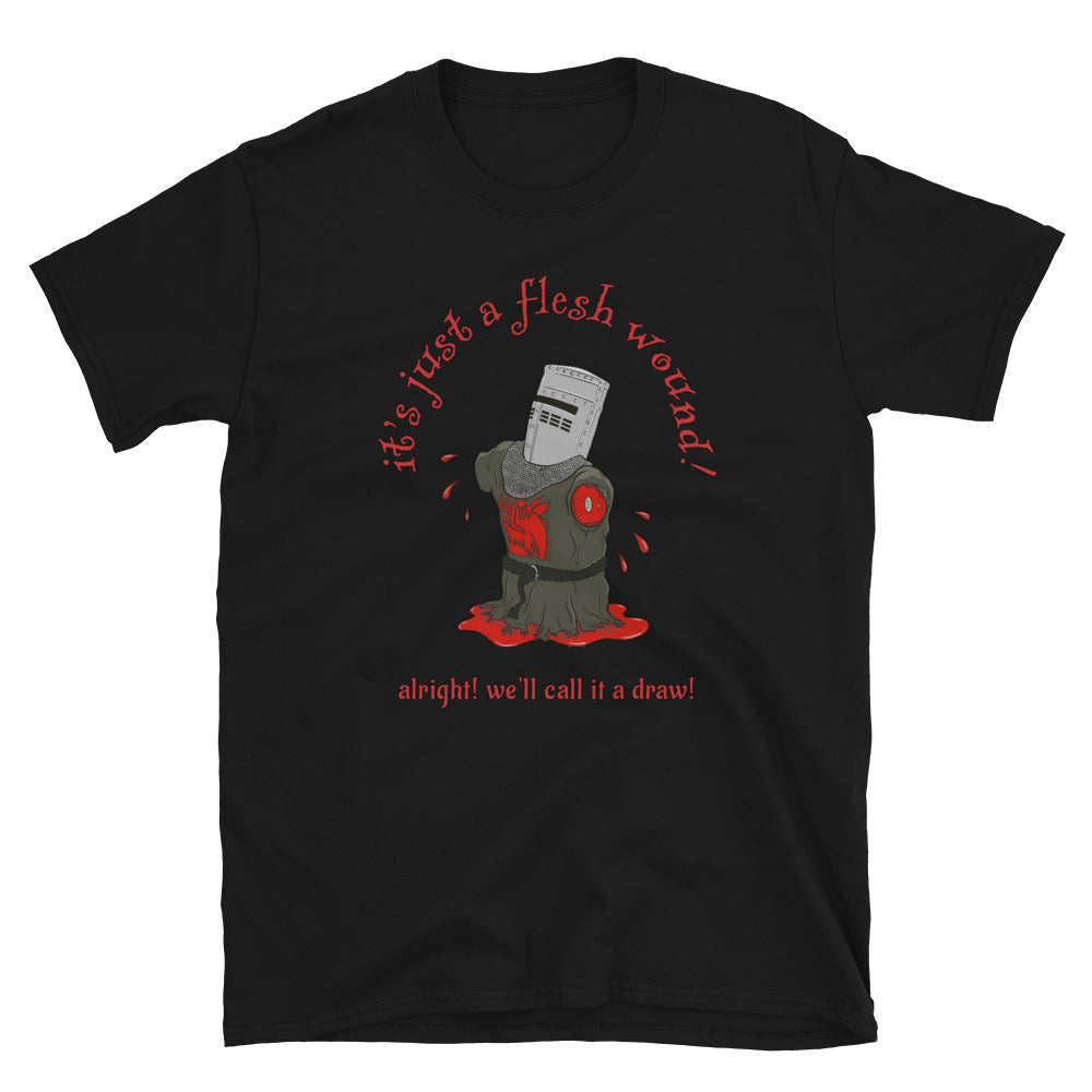 Monty python and the holy grail t-shirt. The Black knight.