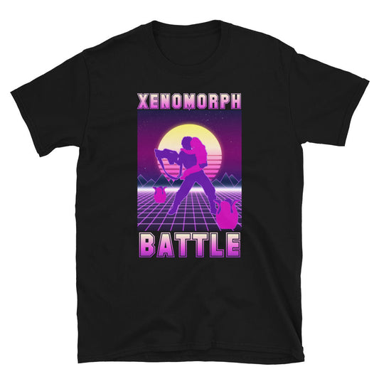 Aliens Movie, xenomorph battle t shirt