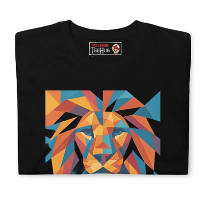 Geometric Lion Face T-Shirt