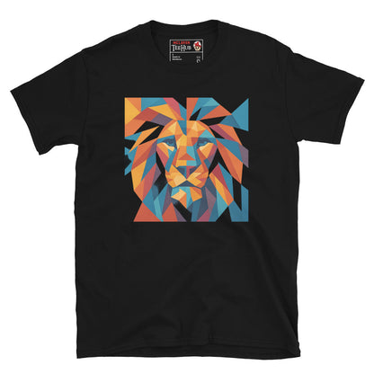 Geometric Lion Face T-Shirt
