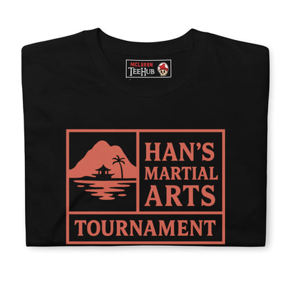 Han’s Martial Arts Tournament T-Shirt – Enter the Dragon 1973 Retro Tee