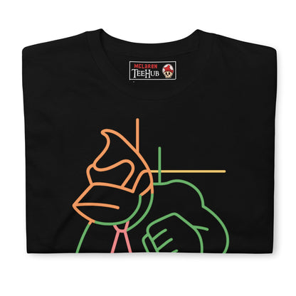 Neon Kong Line Art T-Shirt – Retro Gamer Style