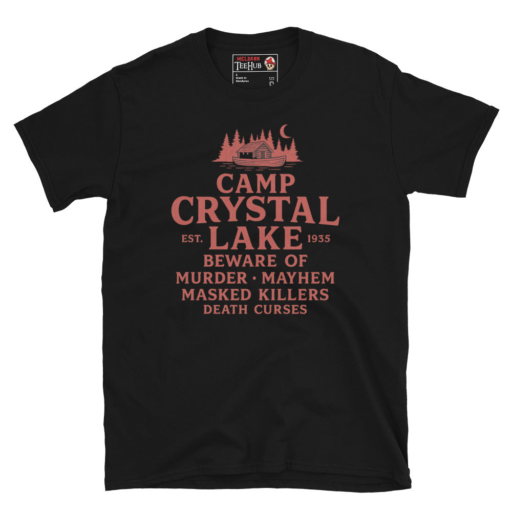 Camp Crystal Lake T-Shirt – Friday the 13th Horror Parody Tee