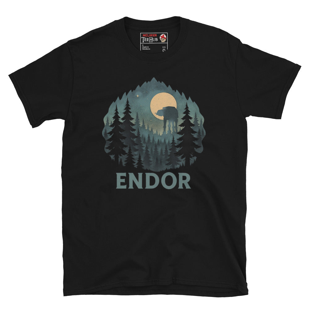 Endor Forest Moon T-Shirt – Star Wars Inspired Vintage Nature Design