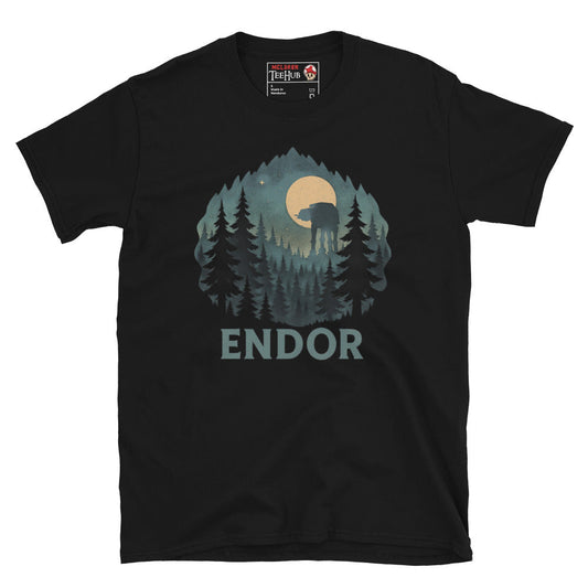 Endor Forest Moon T-Shirt – Star Wars Inspired Vintage Nature Design