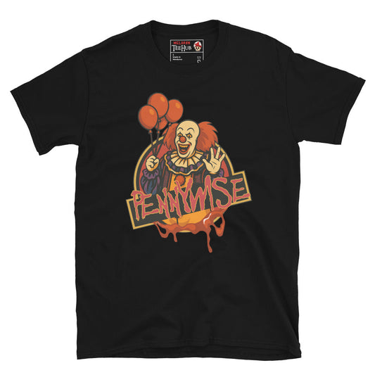 “Pennywise” Horror Clown T-Shirt – Creepy Killer Clown Graphic Tee