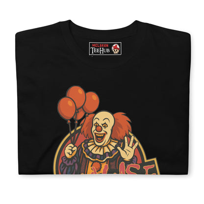 “Pennywise” Horror Clown T-Shirt – Creepy Killer Clown Graphic Tee