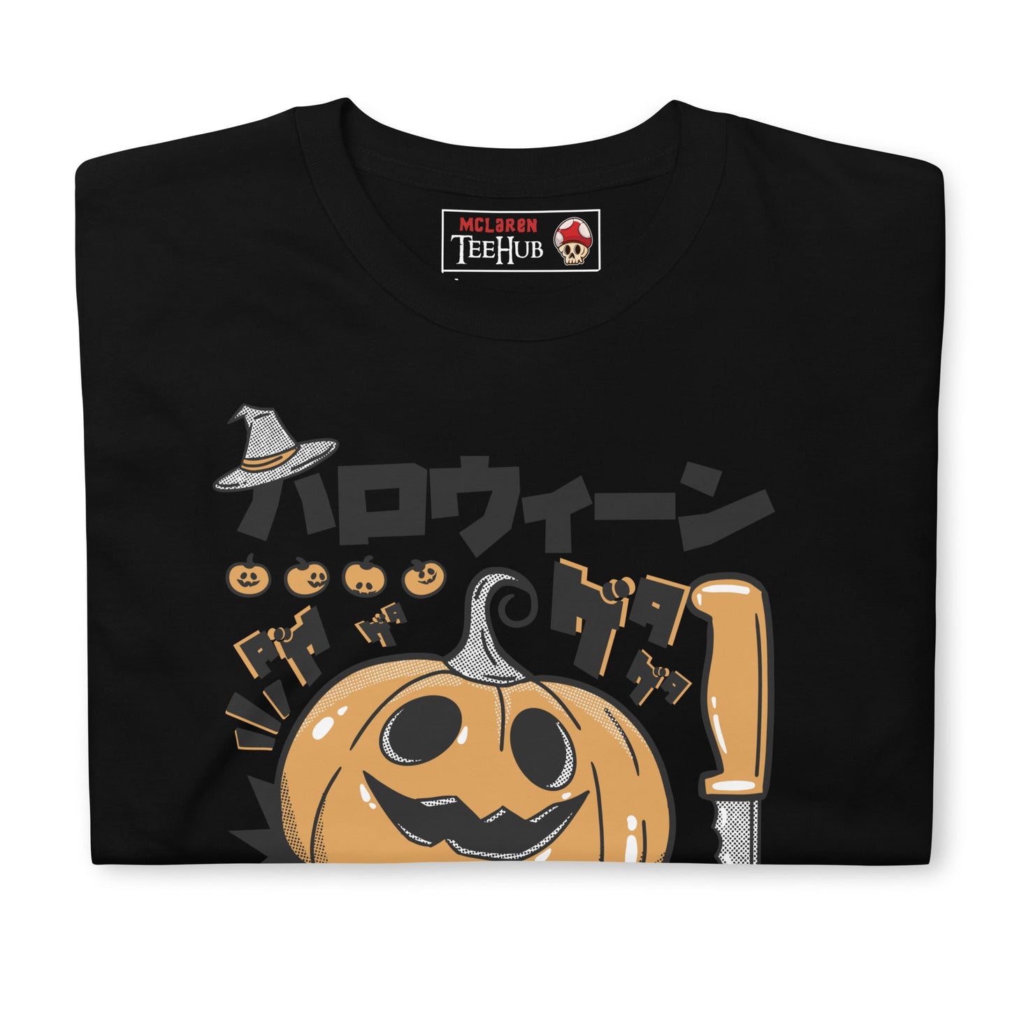 Night of Samhain Pumpkin T-Shirt, Japanese Horror Style, McLaren TeeHub Exclusive