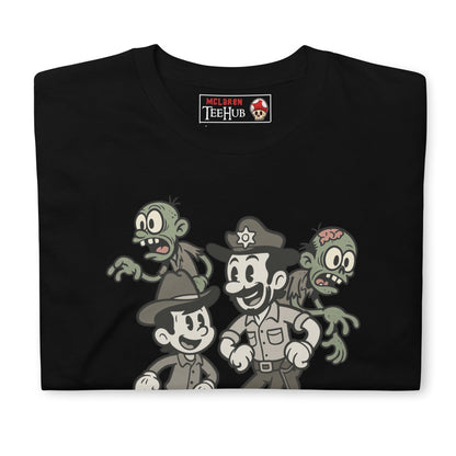 Walking Dead Retro Cartoon Zombie T-Shirt – Exclusive McLaren T-Hub Design