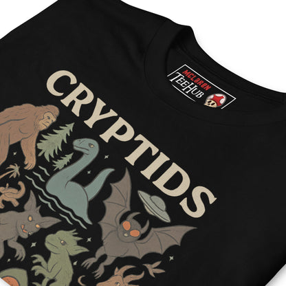 Cryptids T-Shirt – Cute & Creepy Mythical Creature Illustration Tee
