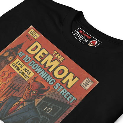 The Demon at 10 Downing Street Retro Comic T-Shirt