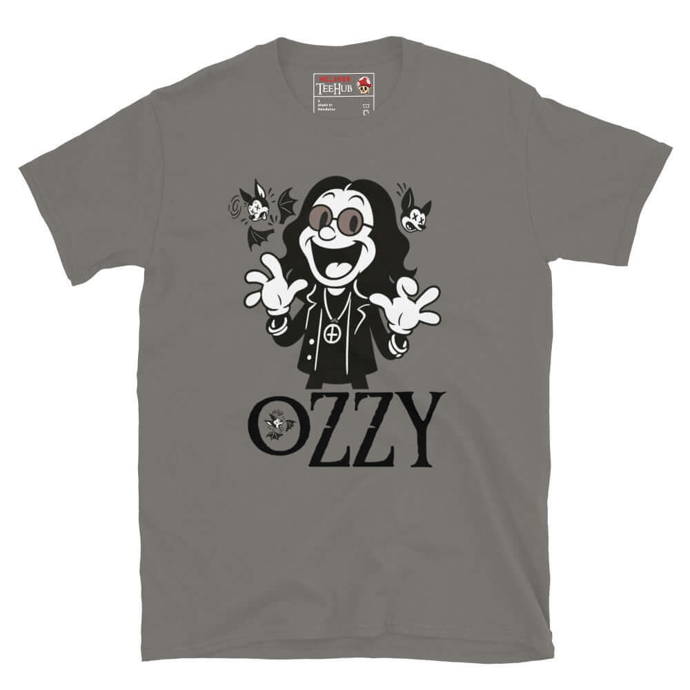 Cartoon Ozzy Osbourne Bat T-Shirt – Retro Rock Music Graphic Tee