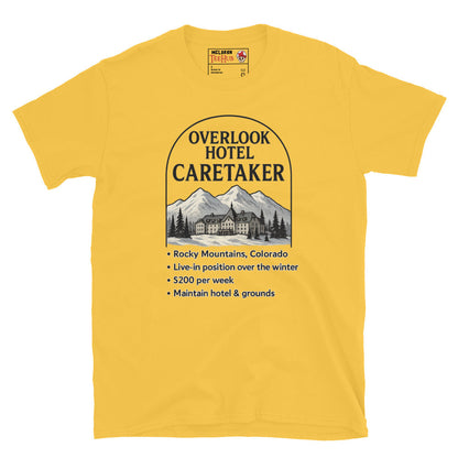 Overlook Hotel Caretaker T-Shirt – Funny The Shining Horror Movie Tee