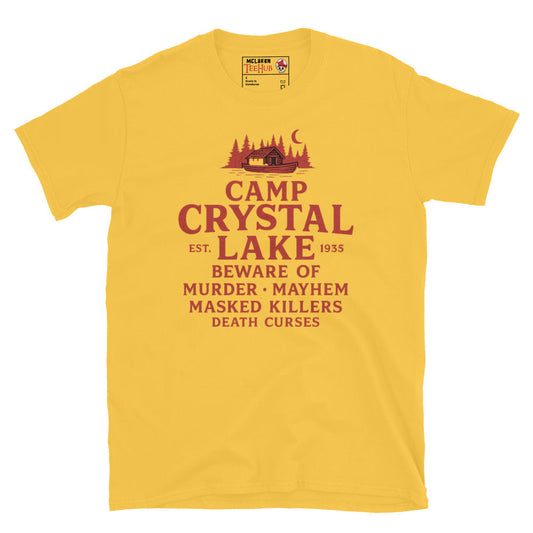 Camp Crystal Lake T-Shirt – Friday the 13th Horror Parody Tee