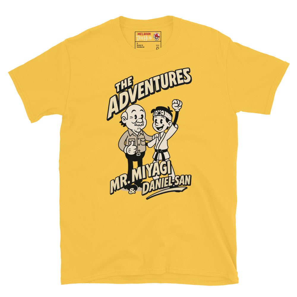 Retro Karate Kid T-Shirt – Mr. Miyagi & Daniel-San Vintage Cartoon Tee