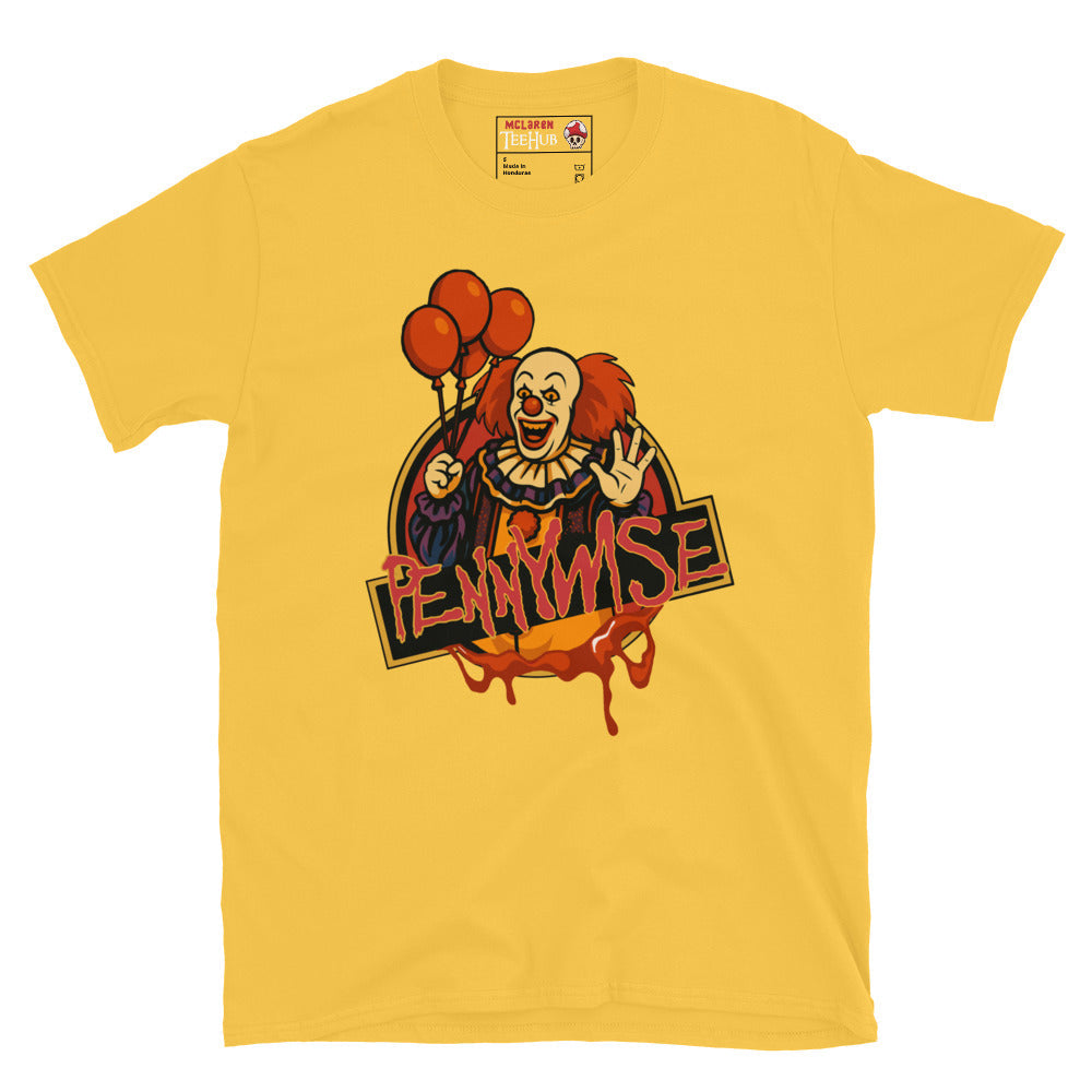 “Pennywise” Horror Clown T-Shirt – Creepy Killer Clown Graphic Tee