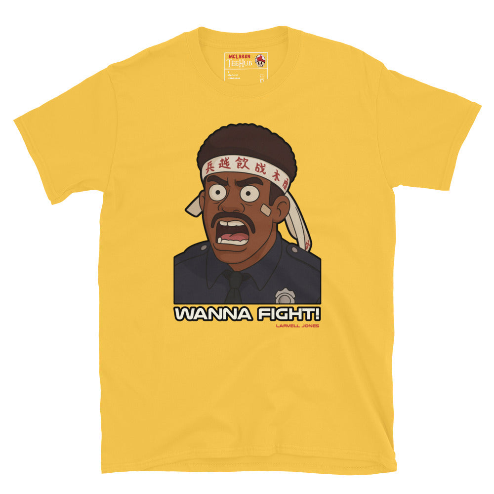 Police Academy "wanna fught, fight me" T-Shirt
