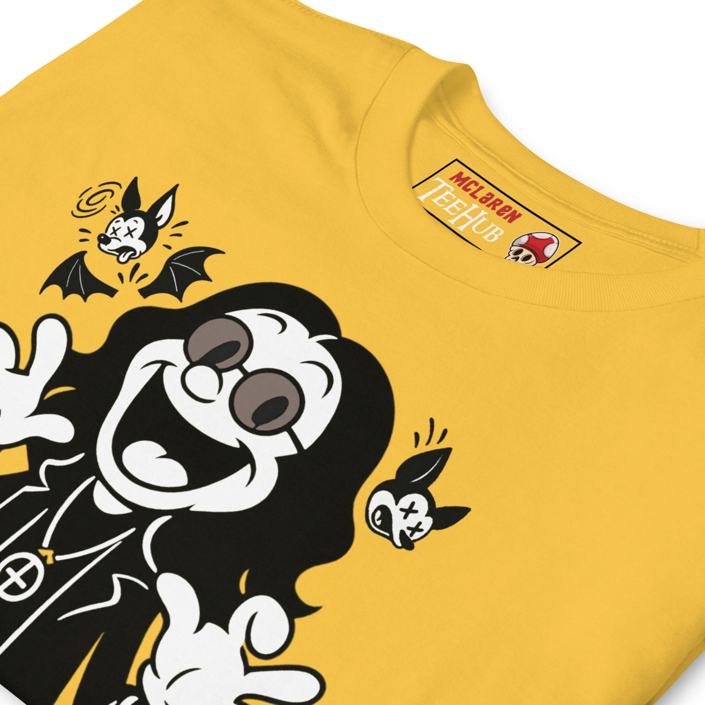 Cartoon Ozzy Osbourne Bat T-Shirt – Retro Rock Music Graphic Tee