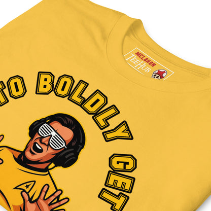 To Boldly Get Your Freak On T-Shirt – Funny Star Trek Inspired Sci-Fi Party Tee