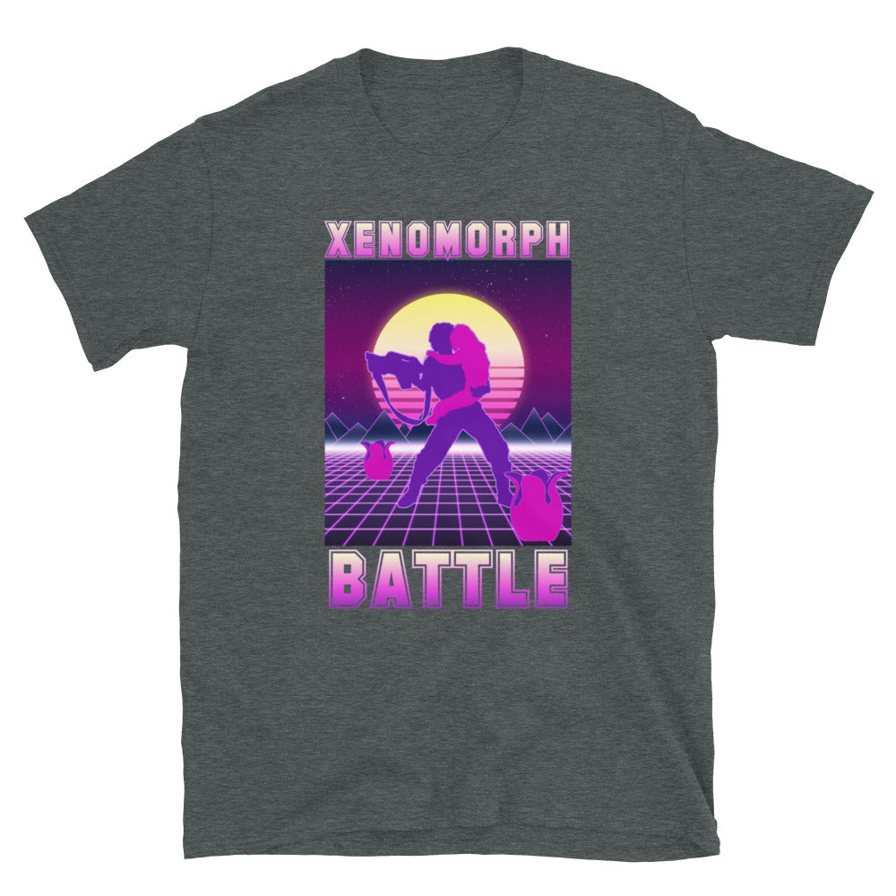 Aliens Movie, xenomorph battle t shirt