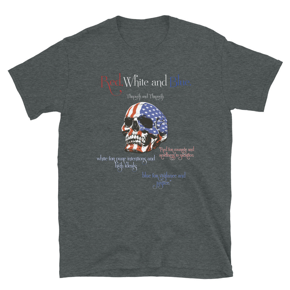 American Proud Unisex t-shirt, Red White and Blue shirt.
