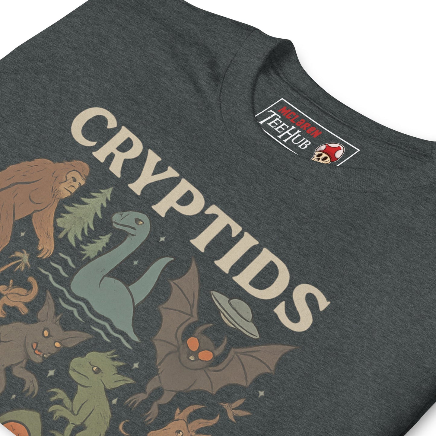 Cryptids T-Shirt – Cute & Creepy Mythical Creature Illustration Tee