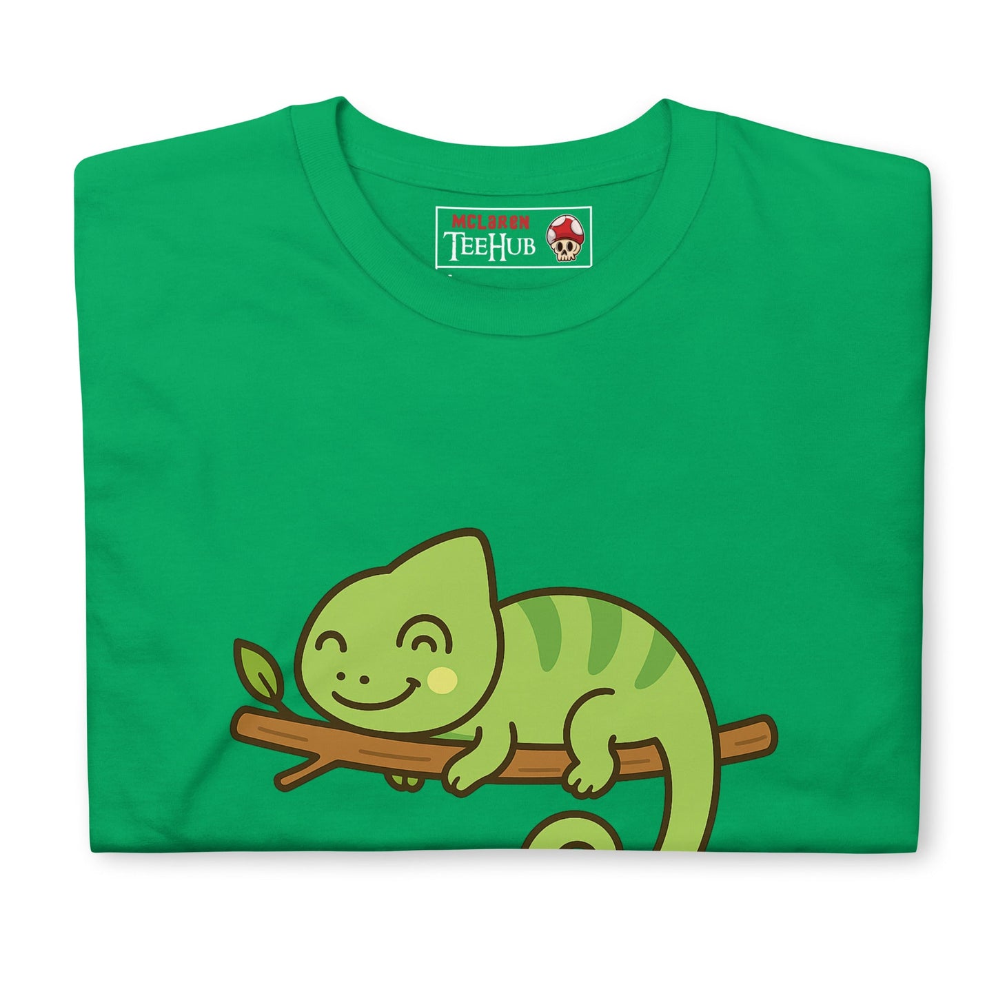Cute Chameleon Cartoon T-Shirt – Funny Sleeping Lizard Tee