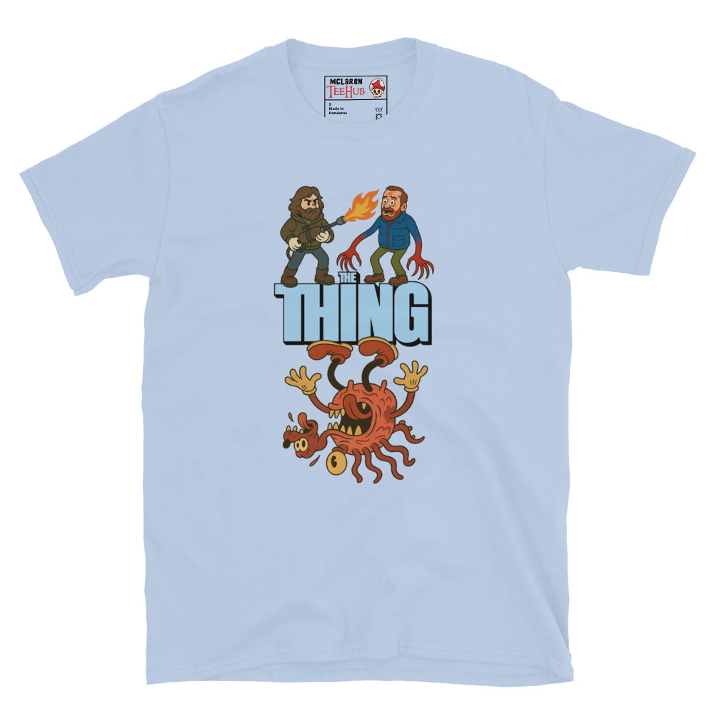 The Thing Cartoon Parody T-Shirt – Funny Retro Horror Design