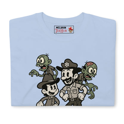 Walking Dead Retro Cartoon Zombie T-Shirt – Exclusive McLaren T-Hub Design