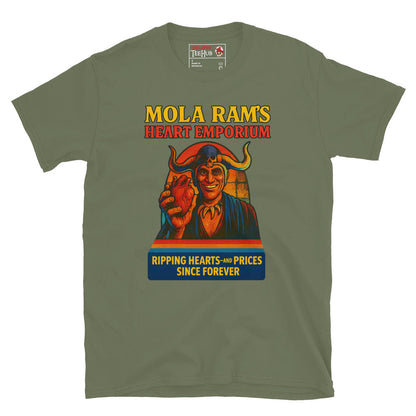 Mola Ram's Heart Emporium T-Shirt – Funny Indiana Jones Temple of Doom Parody Tee