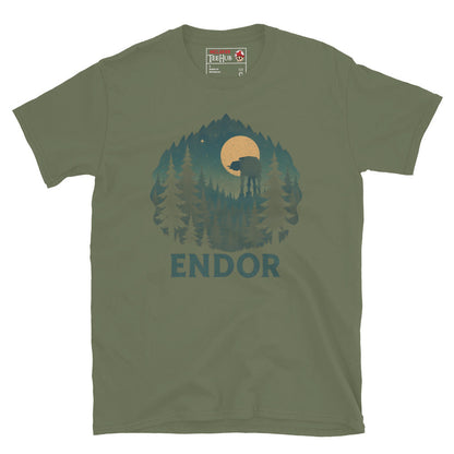 Endor Forest Moon T-Shirt – Star Wars Inspired Vintage Nature Design