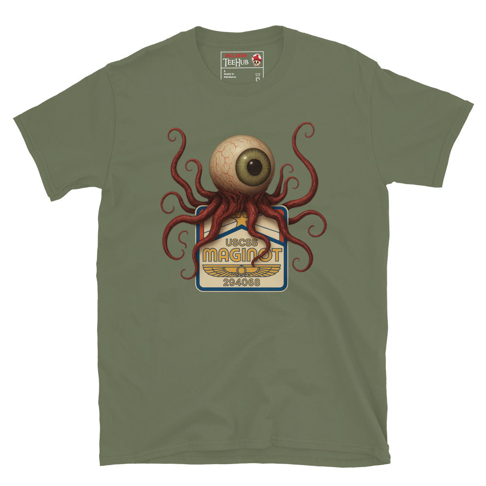 USCSS Maginot T-Ocellus Crew Badge T-Shirt – Alien Earth Retro Sci-Fi Horror Tee