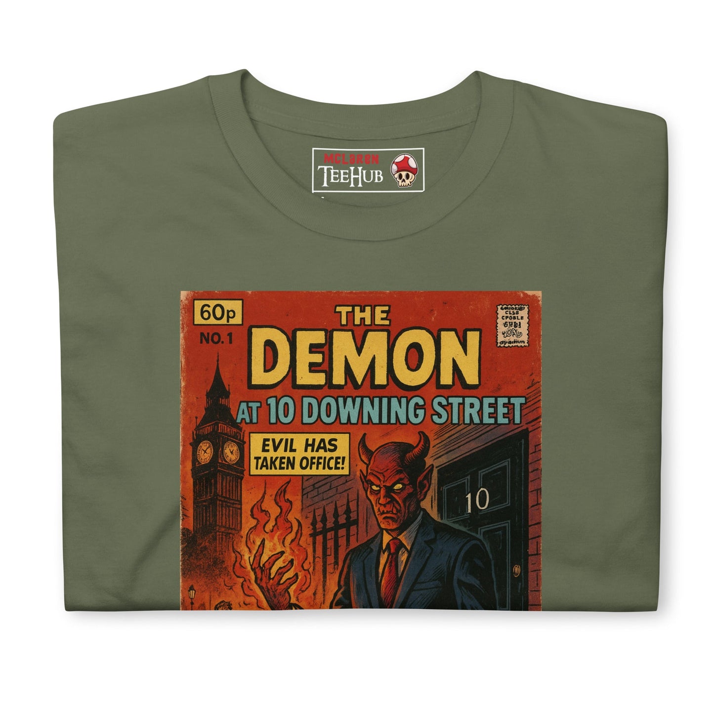 The Demon at 10 Downing Street Retro Comic T-Shirt