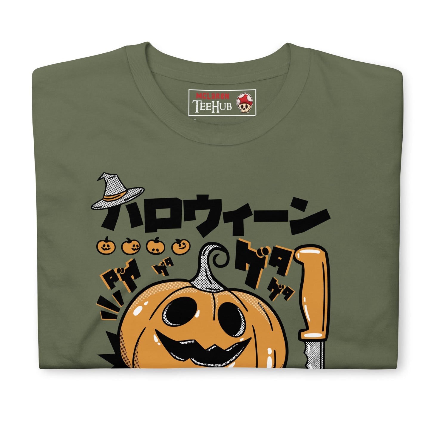 Night of Samhain Pumpkin T-Shirt, Japanese Horror Style, McLaren TeeHub Exclusive