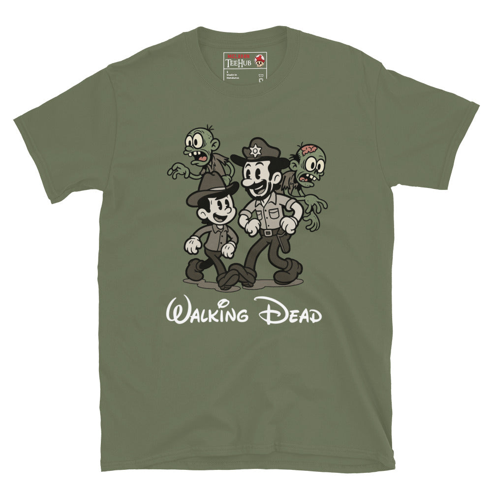 Walking Dead Retro Cartoon Zombie T-Shirt – Exclusive McLaren T-Hub Design