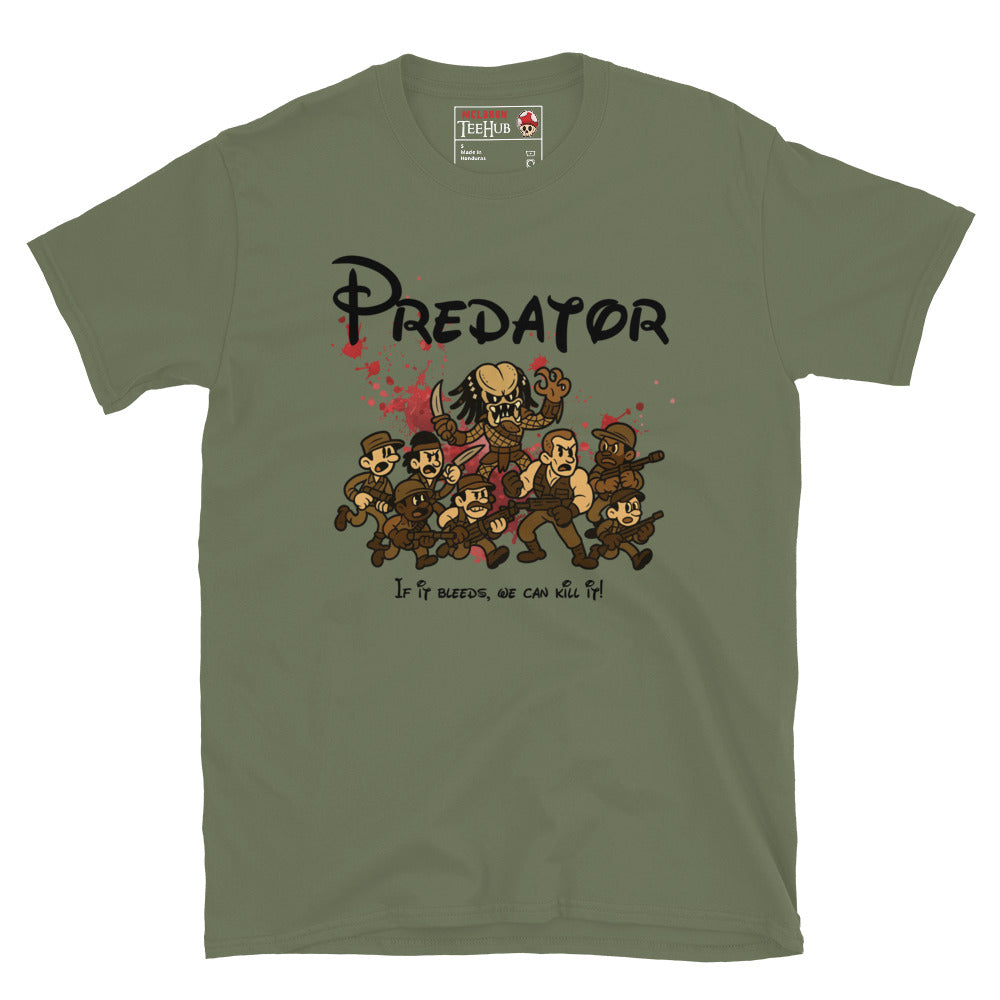 Predator Retro Cartoon T-Shirt – 80s Action Movie Tee