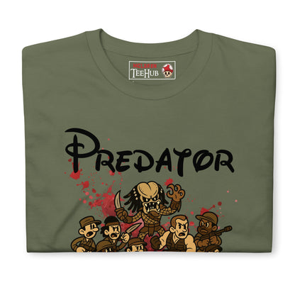 Predator Retro Cartoon T-Shirt – 80s Action Movie Tee