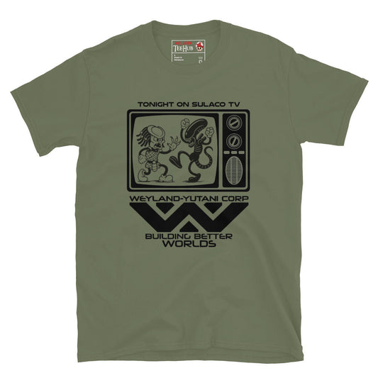 Aliens Sulaco TV Retro T-Shirt