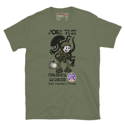 Aliens Join the Colonial Marines Retro T-Shirt