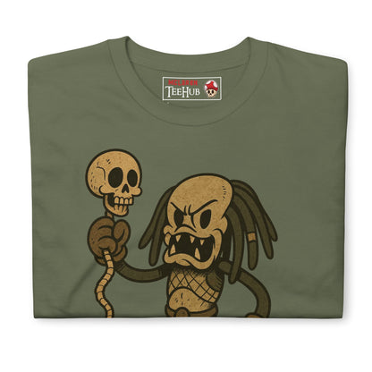 Predator Retro Cartoon T-Shirt, Rubber Hose 80s Action Movie