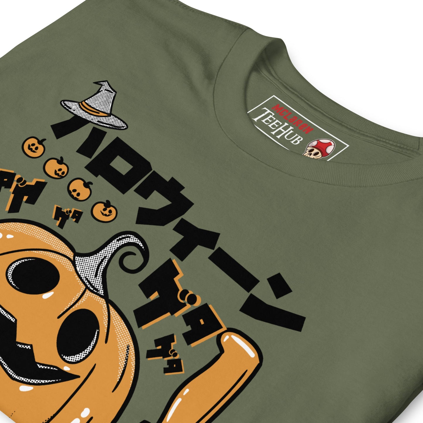 Night of Samhain Pumpkin T-Shirt, Japanese Horror Style, McLaren TeeHub Exclusive
